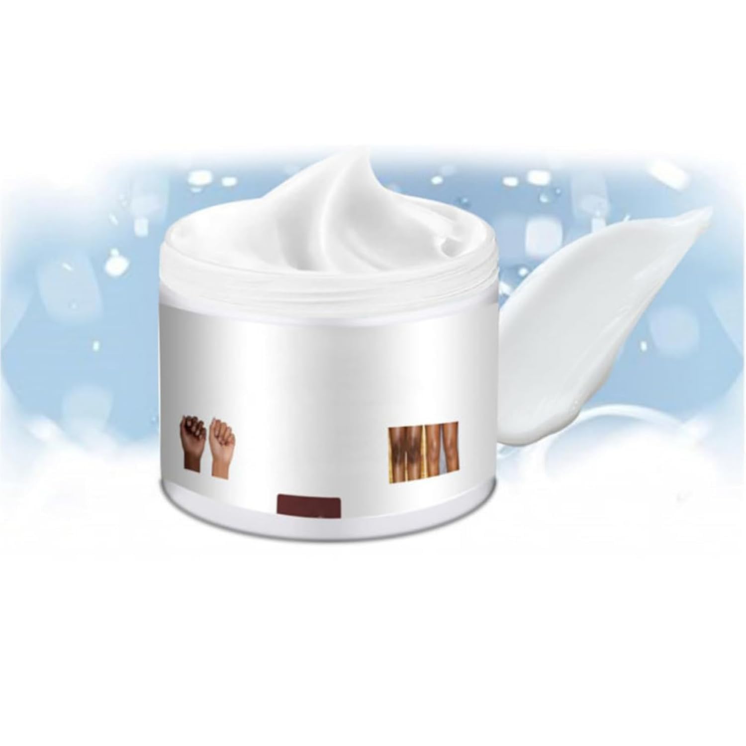 Blondlight Cream, Blondlight Lightening Cream, Skin Moisturizing, Smooth Skin with Makeup Brush Set and Mirror Case, Hydrating Body Lotion (1, 2Pc)