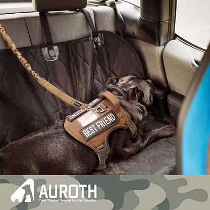 Bungee Dog Leash for Shock Absorption - Heavy Duty No Pull Training Leash for Medium & Large Dogs - Army Yellow, 6FT/4.5FT with 2 Padded Handles